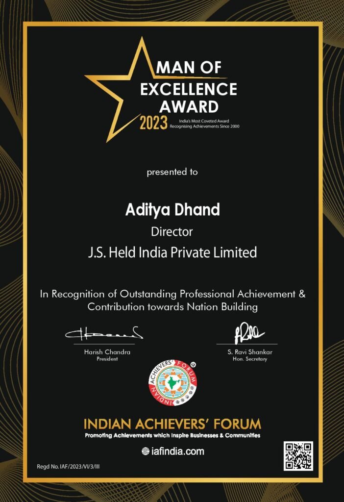 Mr Aditya Dhand Winner Of Indian Achievers Award 2022 23