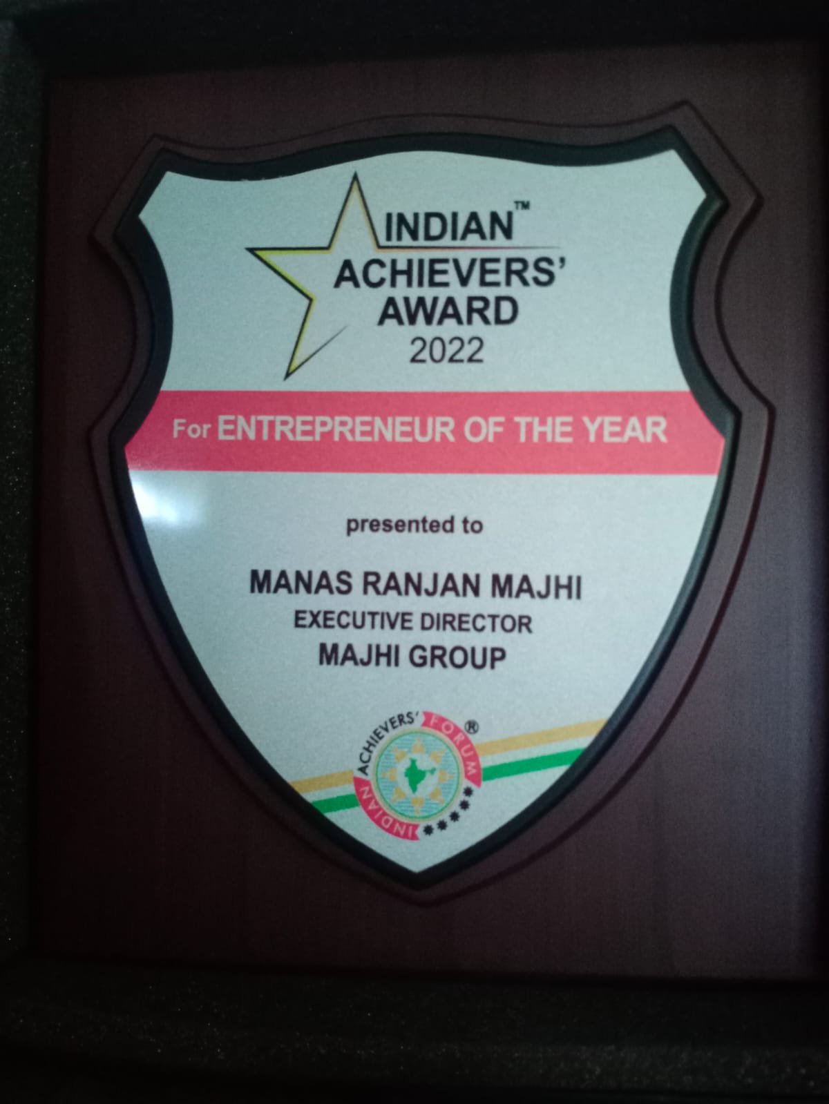 Mr. Manas Ranjan Majhi - Winner of Indian Achievers' Award 2022