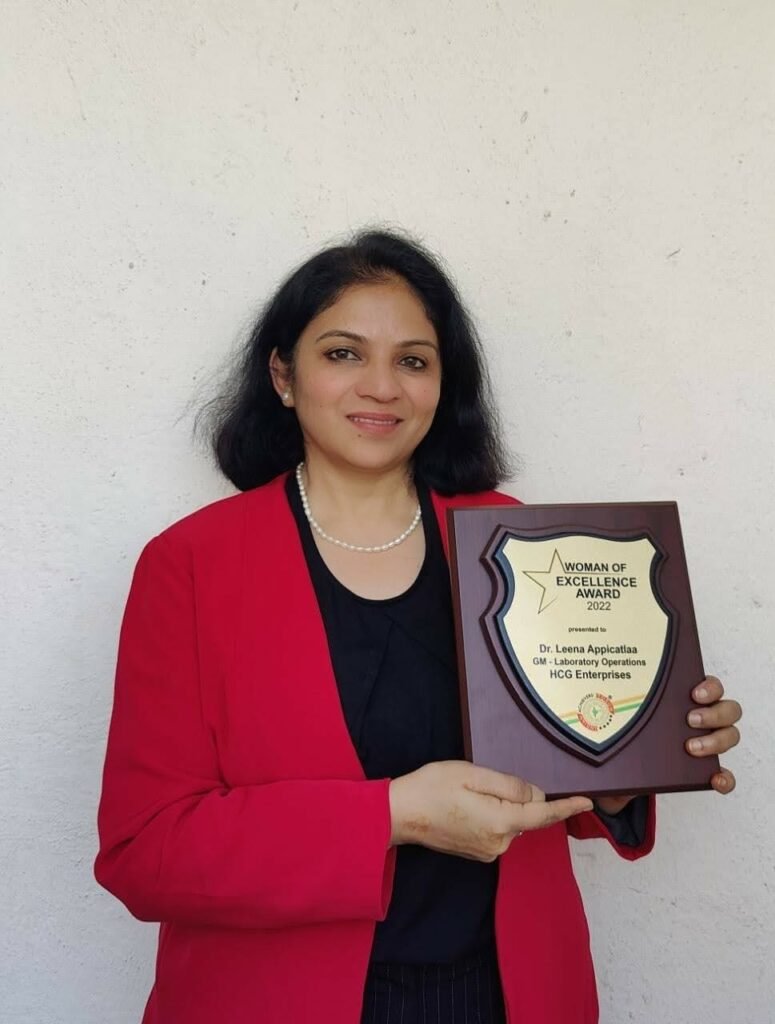 Dr Leena Appicatlaa - Winner of Indian Achievers' Award 2022